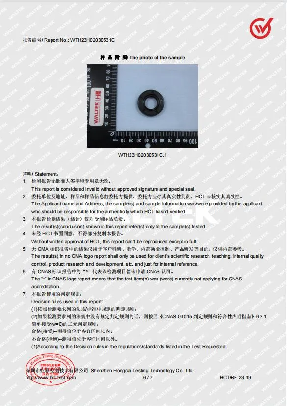 Of Complete Rubber Seals Including Oil Seal And Combination Washer NBR TG Oil Seal (Thiết hợp các thiết bị giặt dầu NBR TG) 12